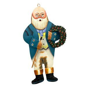 VTG Department 56 -1994 Santa's Suits Metal Christmas Ornament BRIAN PATERSON